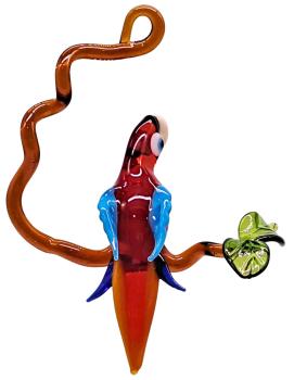 Hängevogel, Papagei auf Ast - klein